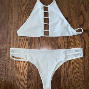 Free People Pastel Grey Bikini
